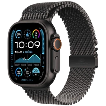 Apple Watch Ultra 2 2024 49mm 4G Viền Titan Đen Dây Titan Size L | Chính hãng VN/A