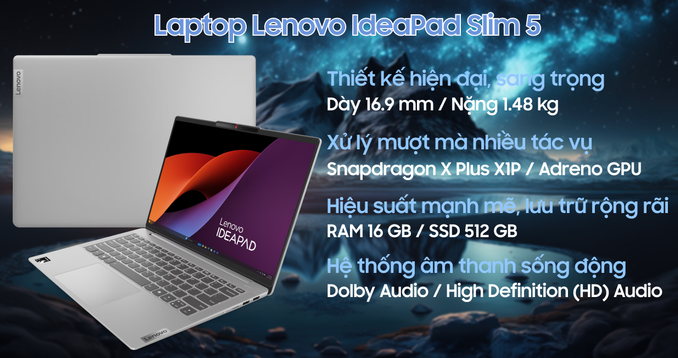 Laptop Lenovo IdeaPad Slim 5 14Q8X9 83HL000KVN