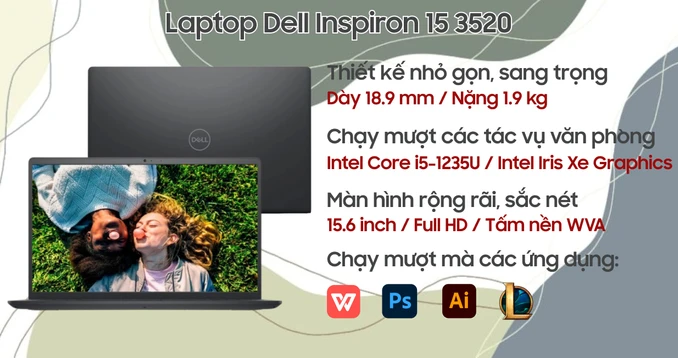 Laptop Dell Inspiron 15 3520 71045026