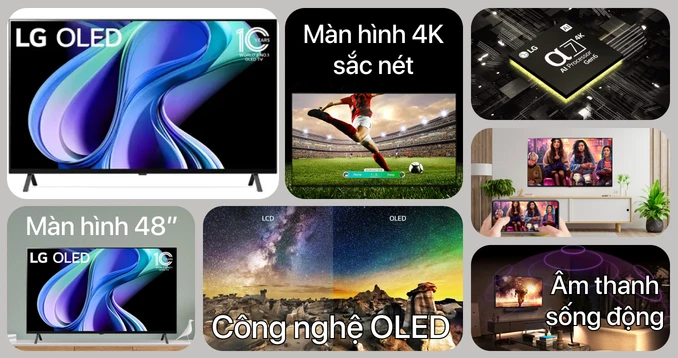 Smart Tivi LG OLED 4K 48 inch (48A3PSA)