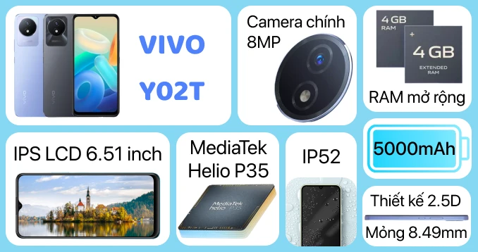 vivo Y02t 4GB 64GB