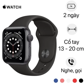 Apple Watch Series 6 44mm GPS Vi n Nh m D y Cao Su Gi r