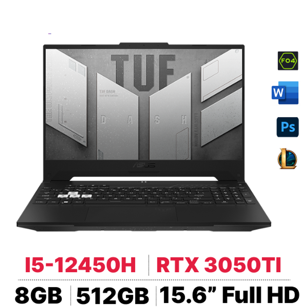 Laptop Asus Tuf Dash F15 Fx517Ze - Hn045W - Cũ Xước Cấn