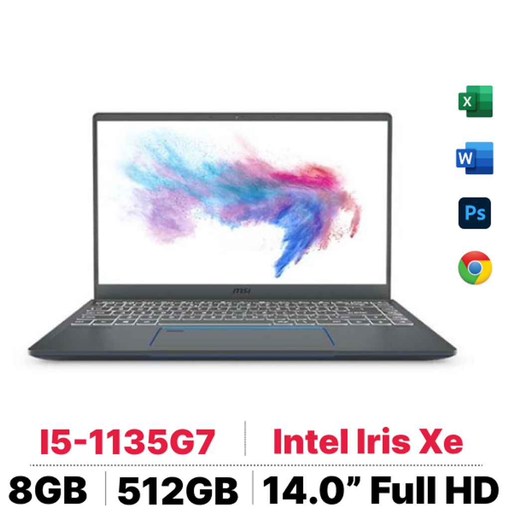 Laptop Msi Prestige 14 Evo A11M - 206Vn - Cũ Trầy Xước