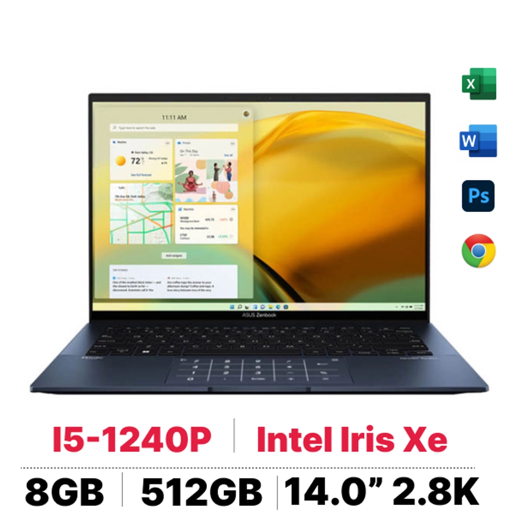 Laptop Asus Zenbook 14 Ux3402Za Km218W - Cũ Đẹp