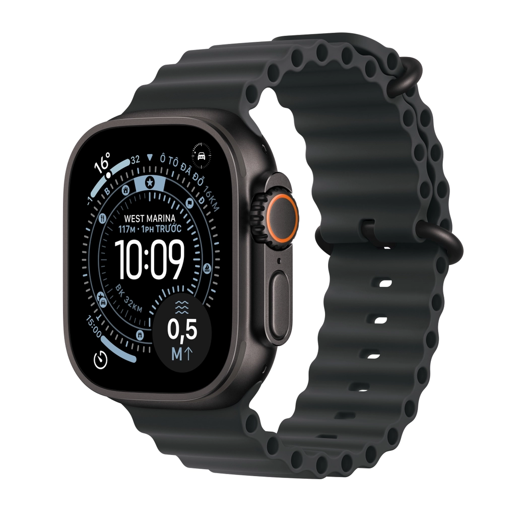 Apple Watch Ultra 3 49Mm (5G) Viền Titan Dây Cao Su Size S/M | Chính Hãng Apple Việt Nam