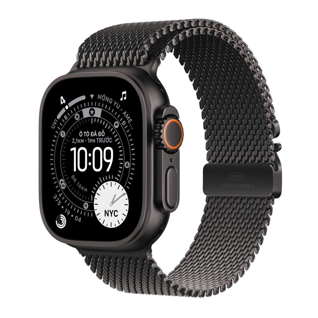 Apple Watch Ultra 3 49mm (5G) Viền Titan Dây Thép Size M - Cũ Đẹp