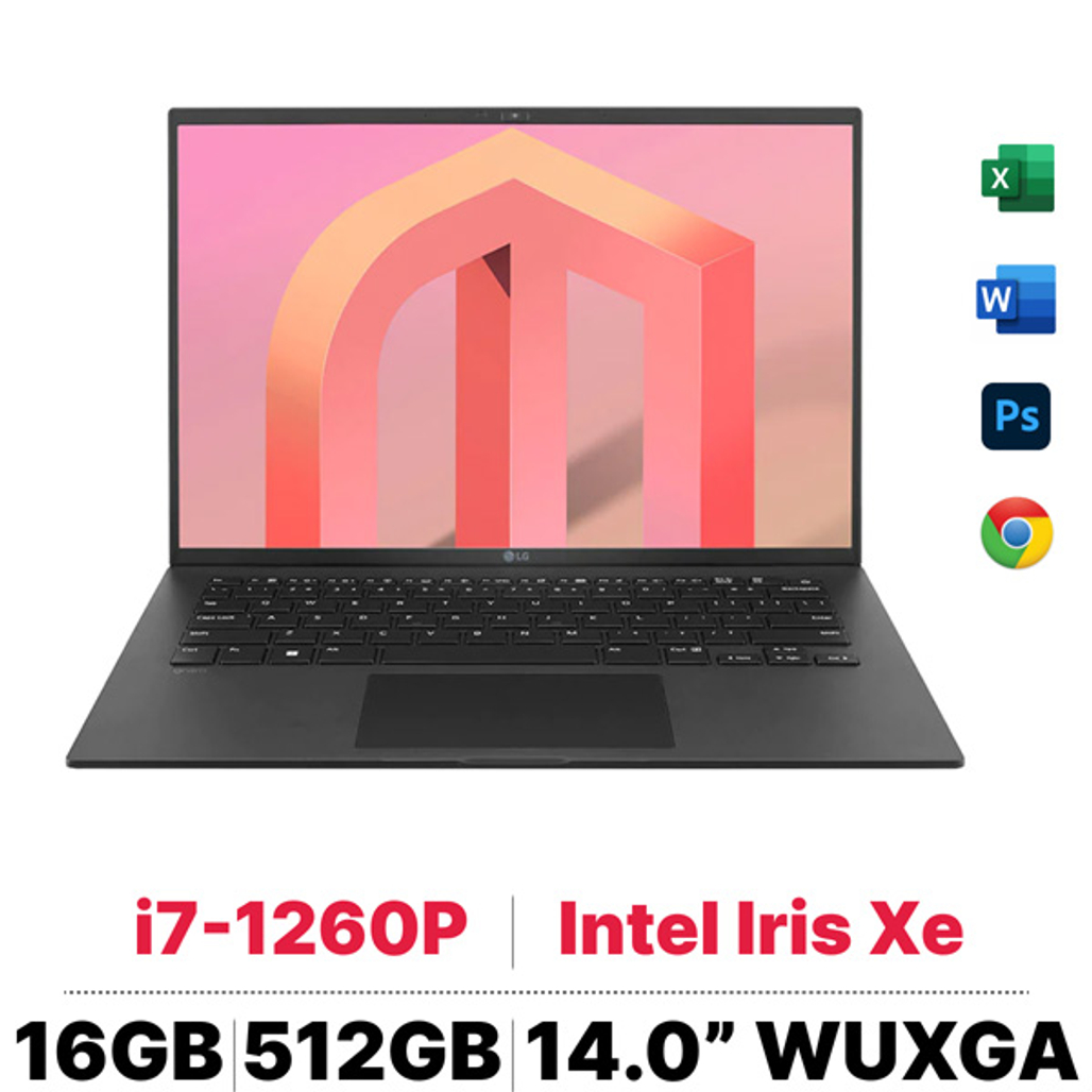 Laptop LG Gram 2022 14Z90Q-G.AH75A5 - Cũ Xước cấn