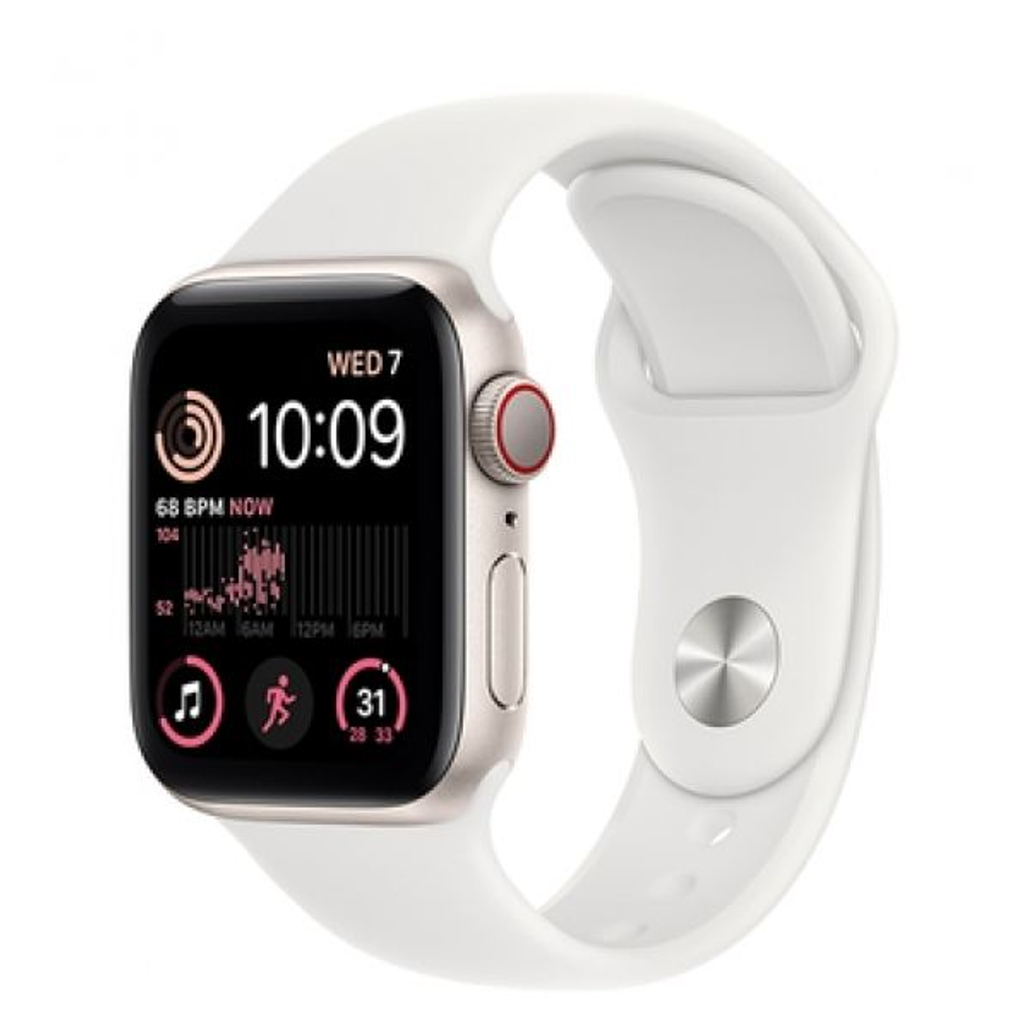 Apple Watch SE 2022 44mm (4G) Viền nhôm - Dây cao su - Cũ Đẹp