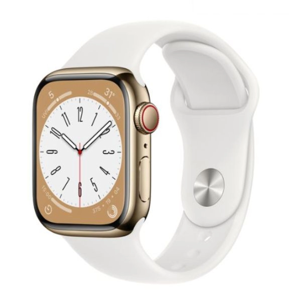 Apple Watch Series 8 45mm 4G viền thép dây cao su - Đổi Bảo Hành