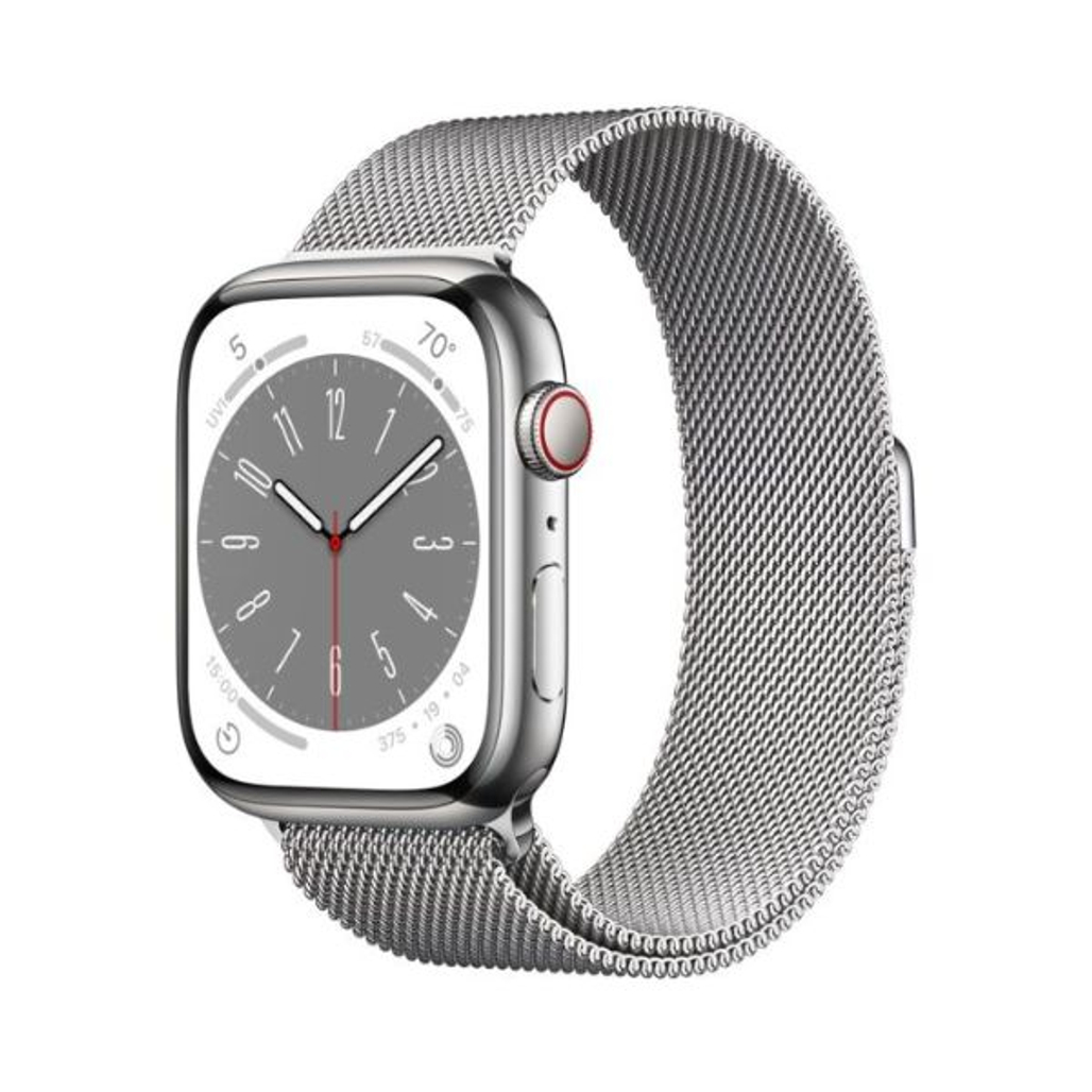 Apple Watch Series 8 45mm 4G - Viền Thép Dây Thép - Cũ Đẹp