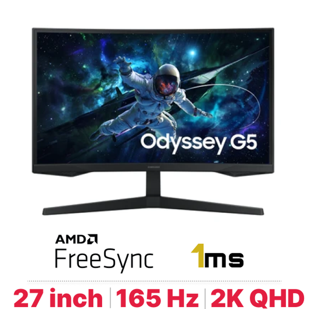 Màn Hình Gaming Samsung Odyssey G5 Ls27Cg552 27 Inch - Cũ Trầy Xước