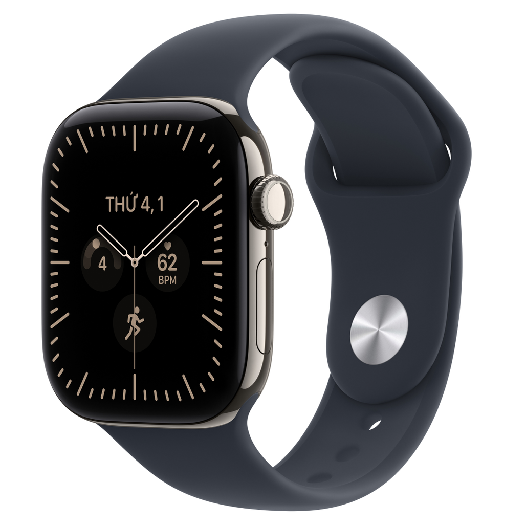 Apple Watch Series 12 46mm (5G) Viền Titan Dây Cao Su Size M/L