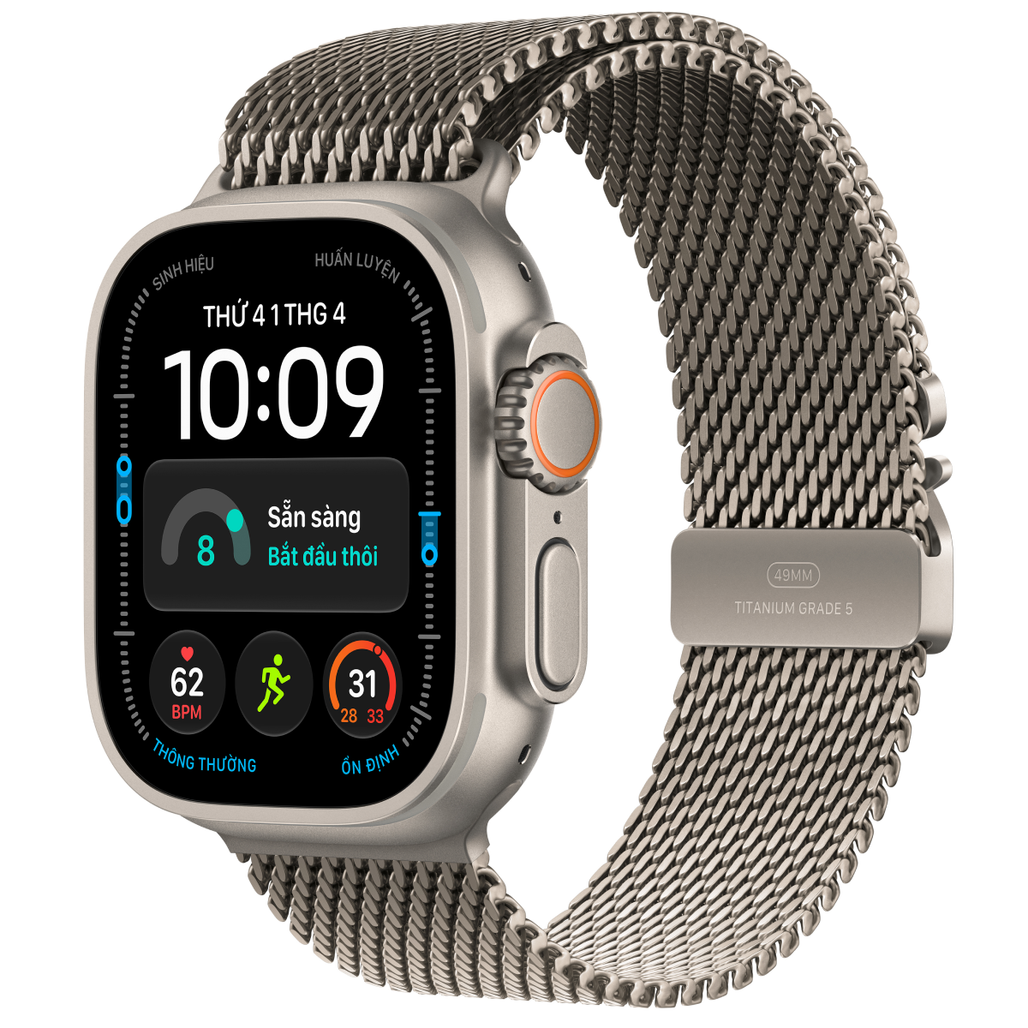 Apple Watch Ultra 4 49mm (5G) Viền Titan Dây Titan Size M