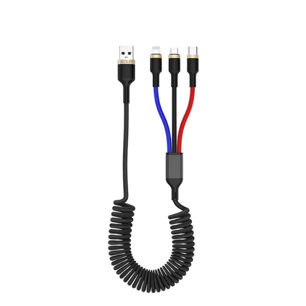 Cáp Golf 3A GC-72X 3 in 1 dây dù 1.5M