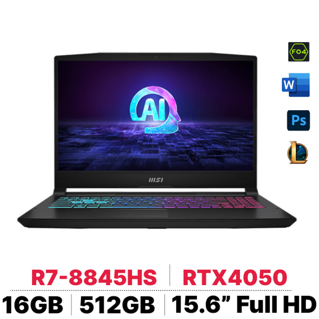 Laptop Msi Gaming Katana A15 Ai B8Ve - 402Vn - Đã Kích Hoạt