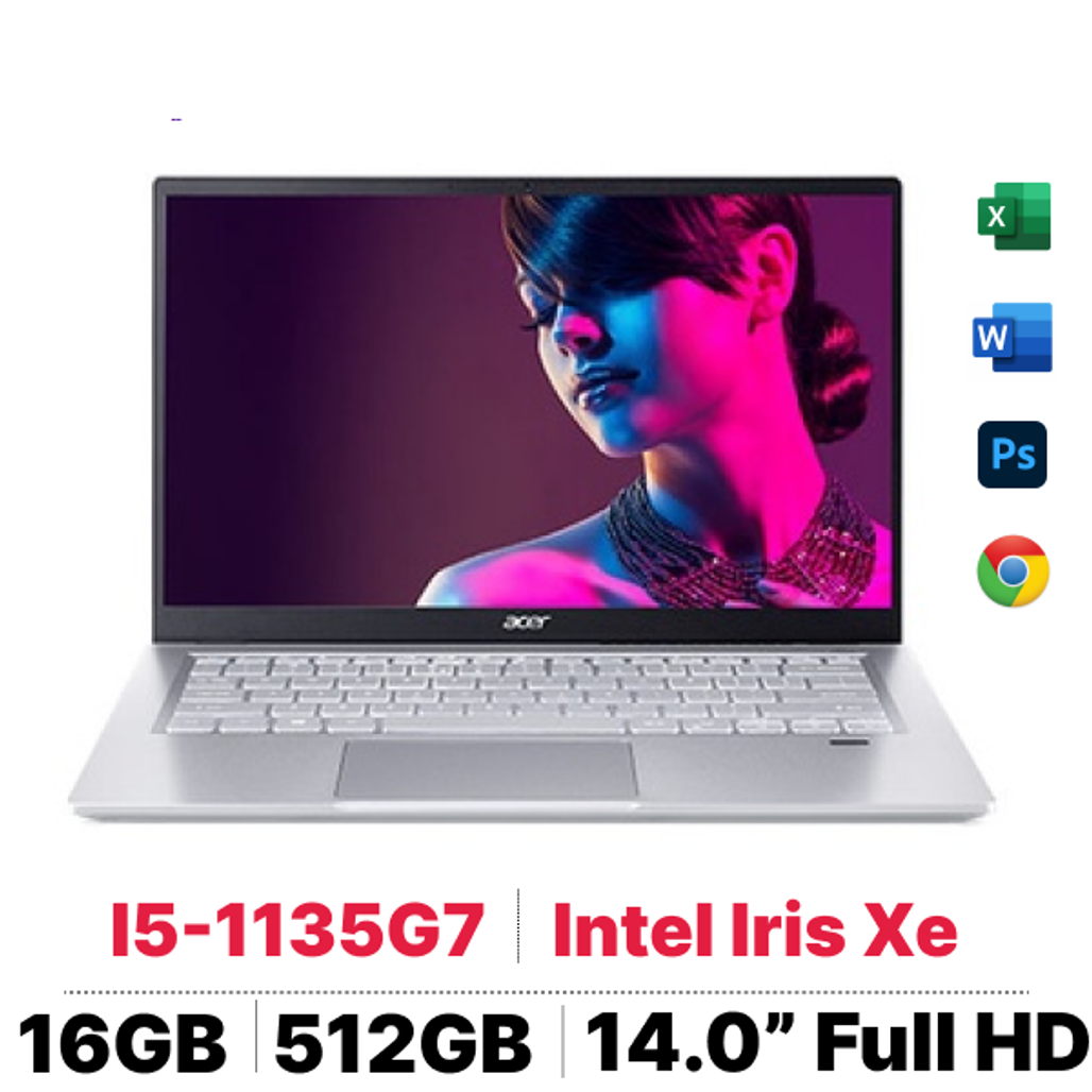 Laptop Acer Swift 3 Sf314 - 511 - 55Qe Nx.abnsv.003 - Cũ Trầy Xước