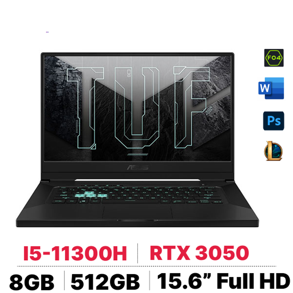 Laptop ASUS TUF Dash Gaming F15 FX516PC-HN558W - Cũ Trầy Xước