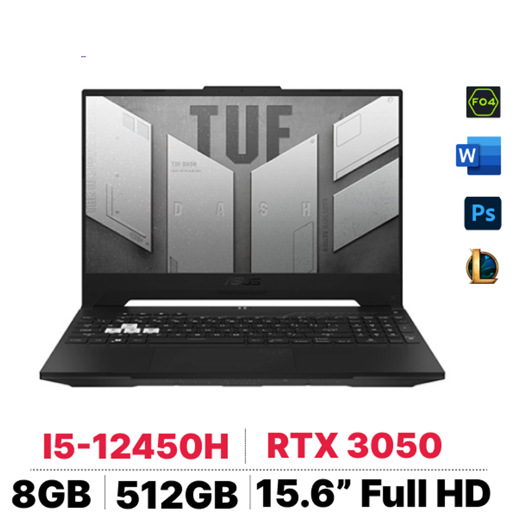Laptop Asus Tuf Dash F15 Fx517Zc - Hn077W - Cũ Trầy Xước