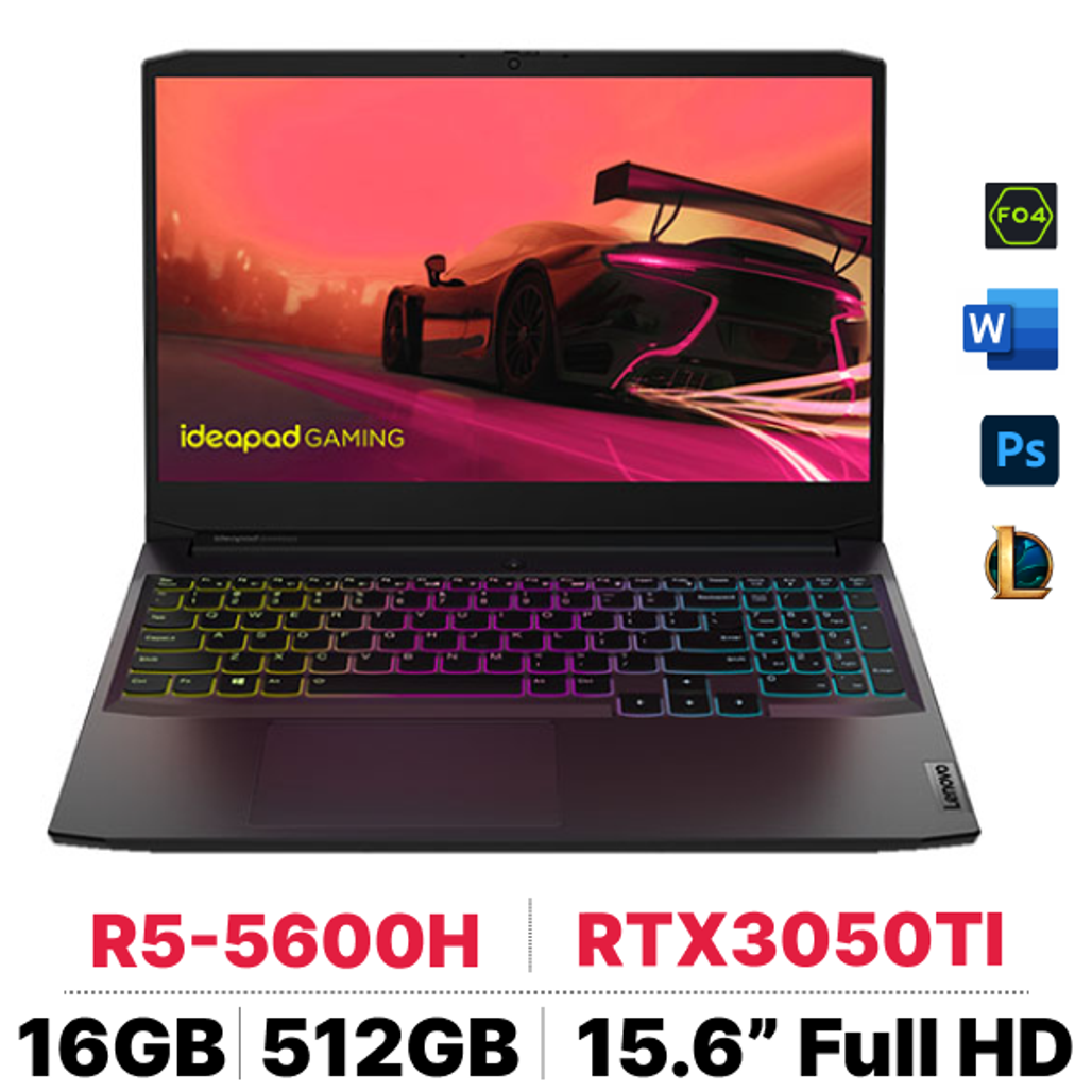 Laptop Lenovo Ideapad Gaming 3 15Ach6 82K2010Gvn - Cũ Trầy Xước