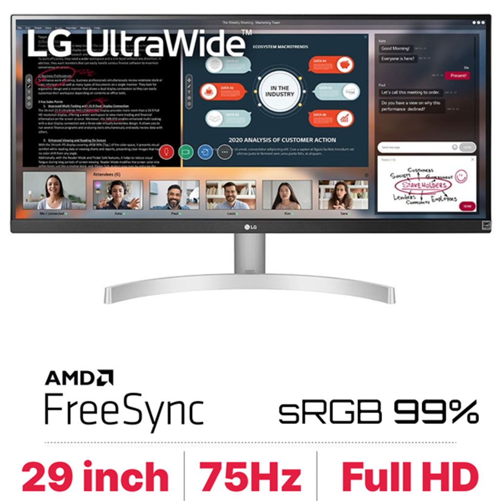 Màn hình LG Ultrawide 29WN600 29 inch - Cũ Trầy Xước
