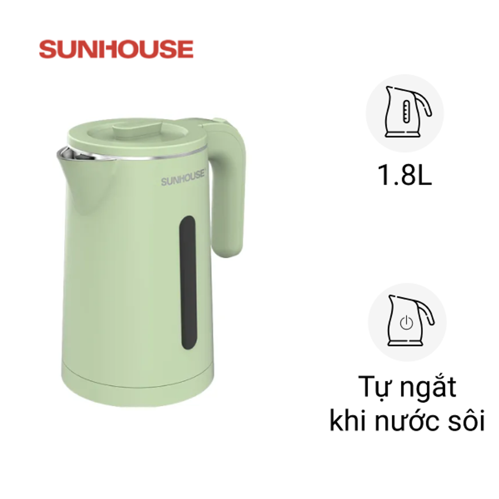 Ấm đun nước siêu tốc SUNHOUSE SHD1353 1.8L