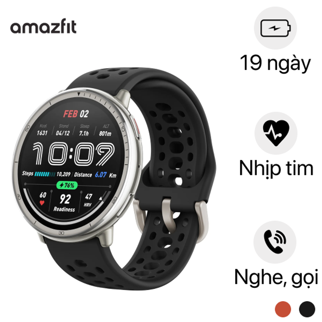 Đồng Hồ Thông Minh Amazfit Active 2 Round - Cũ Trầy Xước
