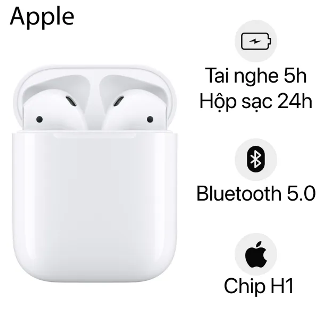 Tai Nghe Bluetooth Apple Airpods 2 Cũ - Xước Cấn