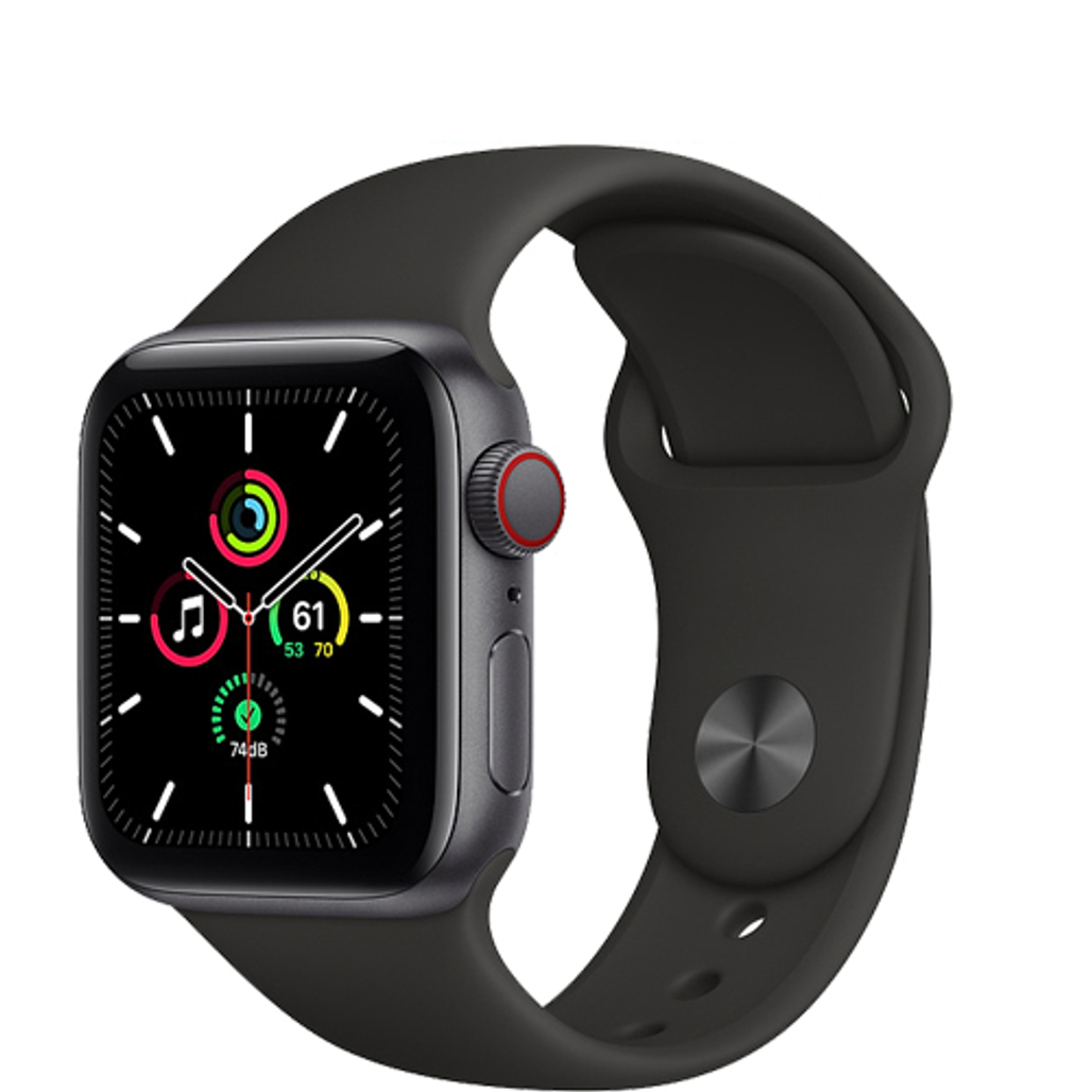 Apple Watch SE 44mm (4G) Viền Nhôm - Dây Cao Su - Đổi bảo hành