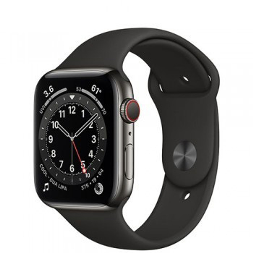 Apple Watch Series 6 40Mm (4G) Viền Thép Dây Cao Su Chính Hãng - Cũ Đẹp