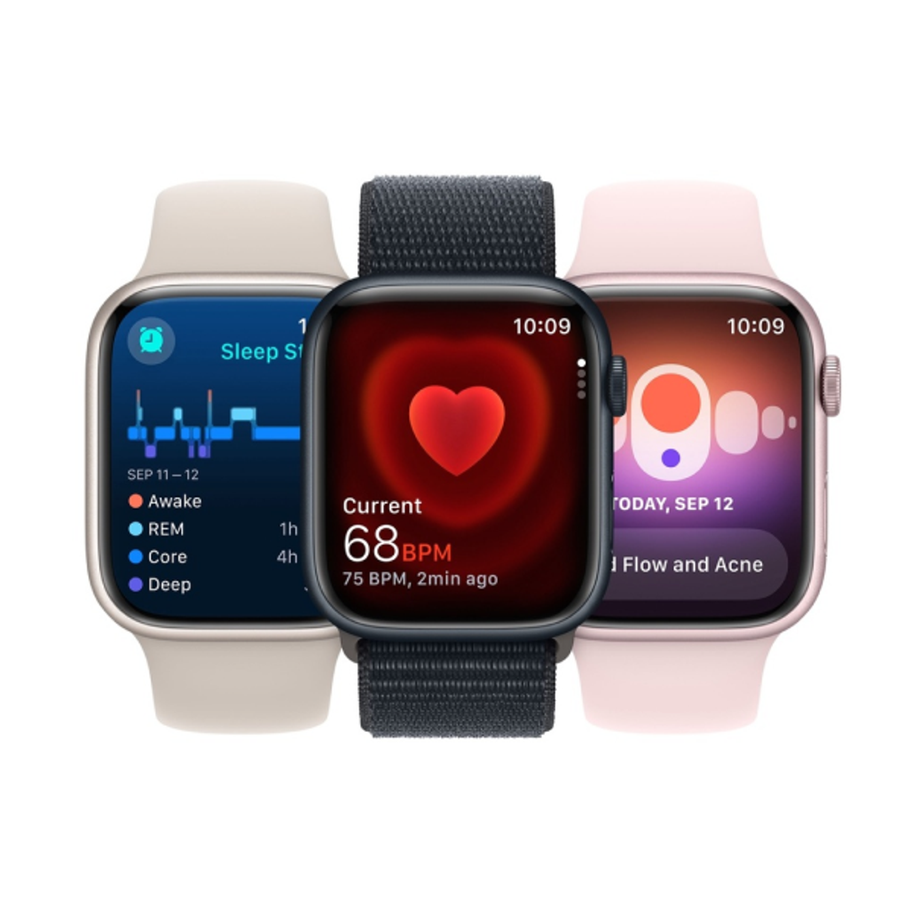 Apple Watch Series 9 45mm (GPS) viền nhôm dây cao su | Chính hãng Apple Việt Nam