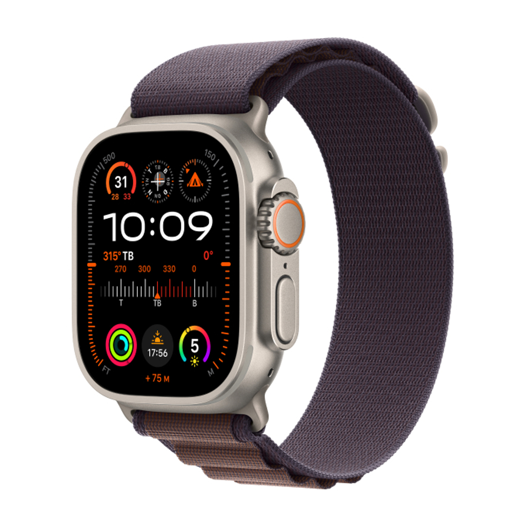 Apple Watch Ultra 2 49mm (4G) viền titan dây vải Alpine cỡ nhỏ - Cũ Đẹp
