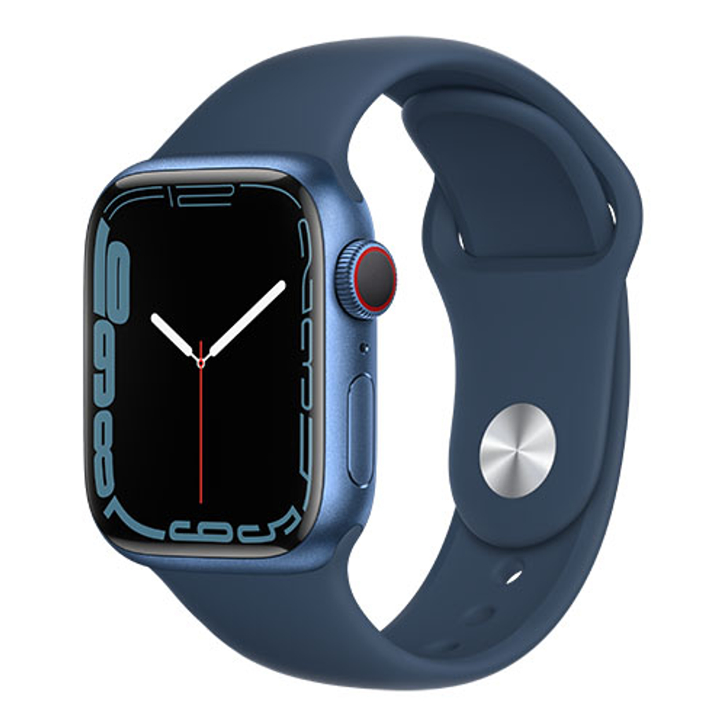 Apple Watch Series 7 45mm (4G) Viền nhôm dây cao su – Cũ Trầy Xước