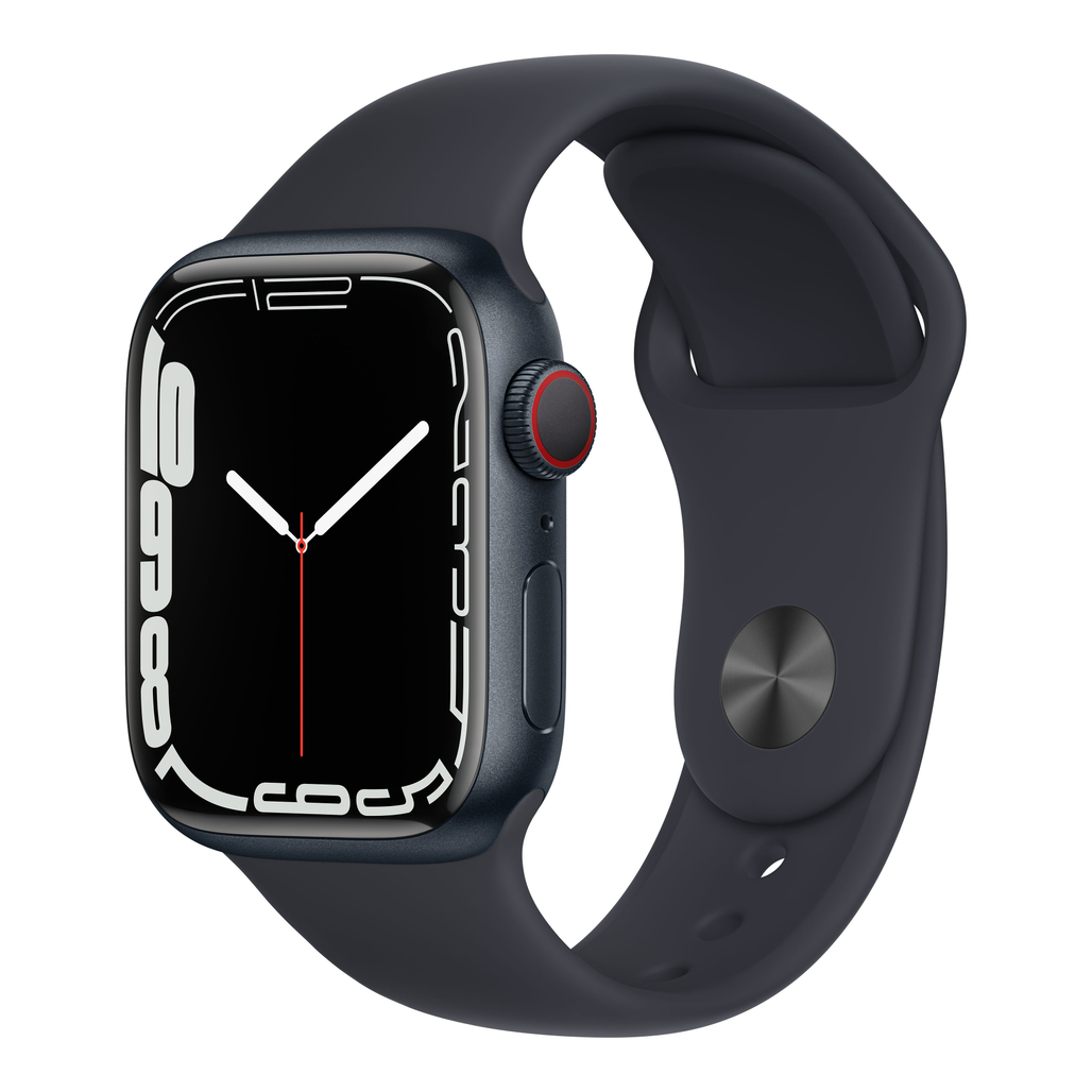 Apple Watch Series 7 45mm (4G) Viền nhôm dây cao su – Cũ Xước Cấn