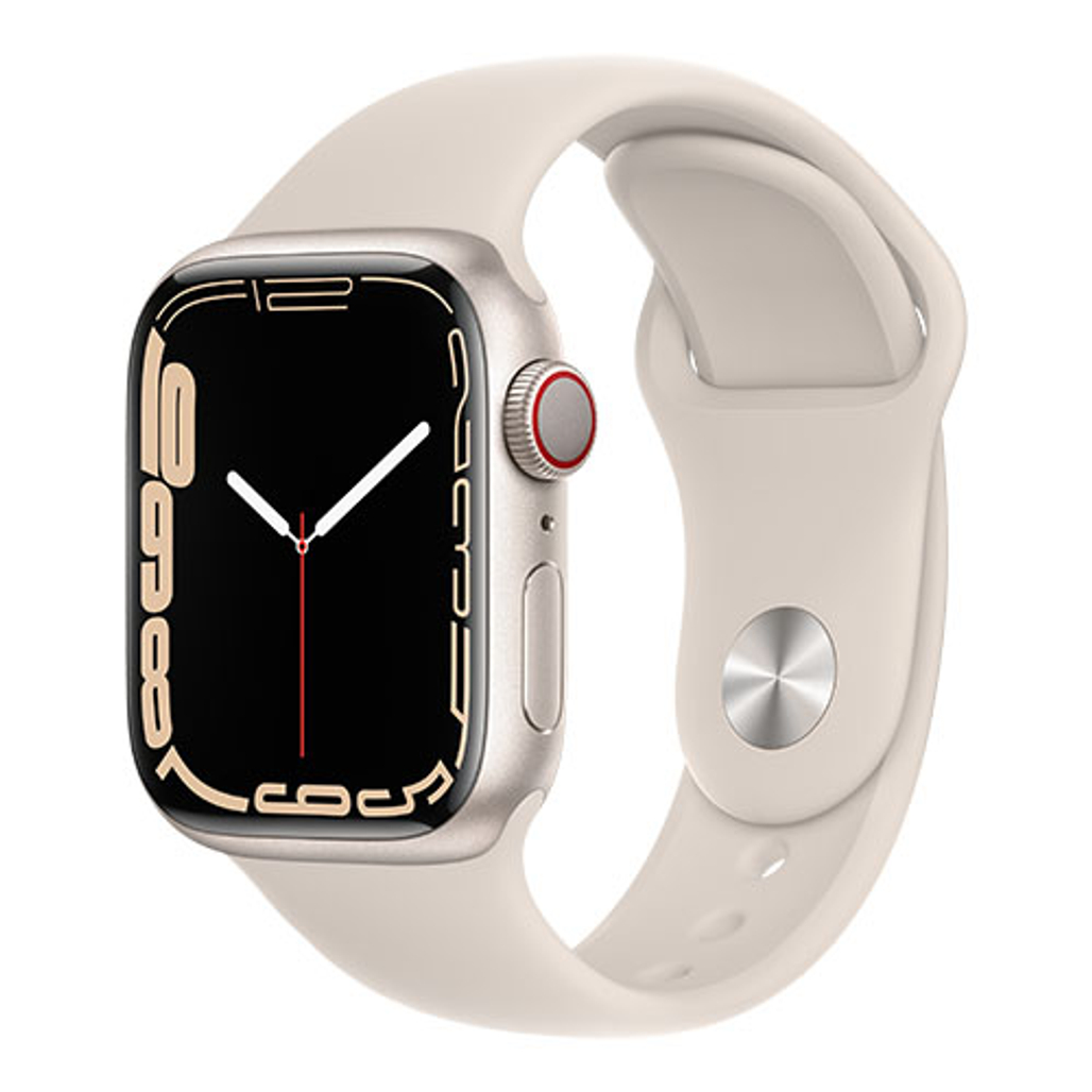 Apple Watch Series 7 41mm (4G) Viền nhôm dây cao su - Cũ Xước Cấn