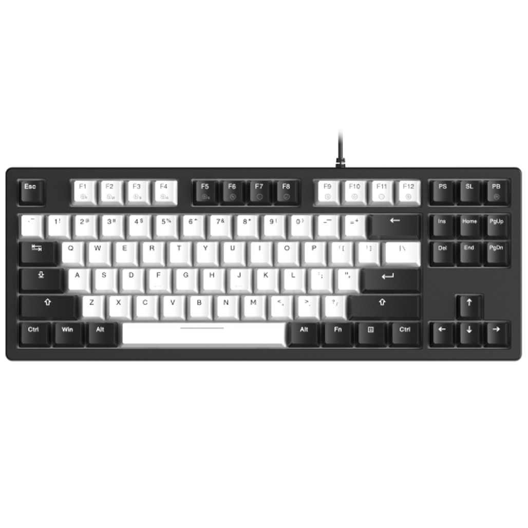 Bàn phím cơ có dây Dareu EK87 V2 Multi Led White x Black