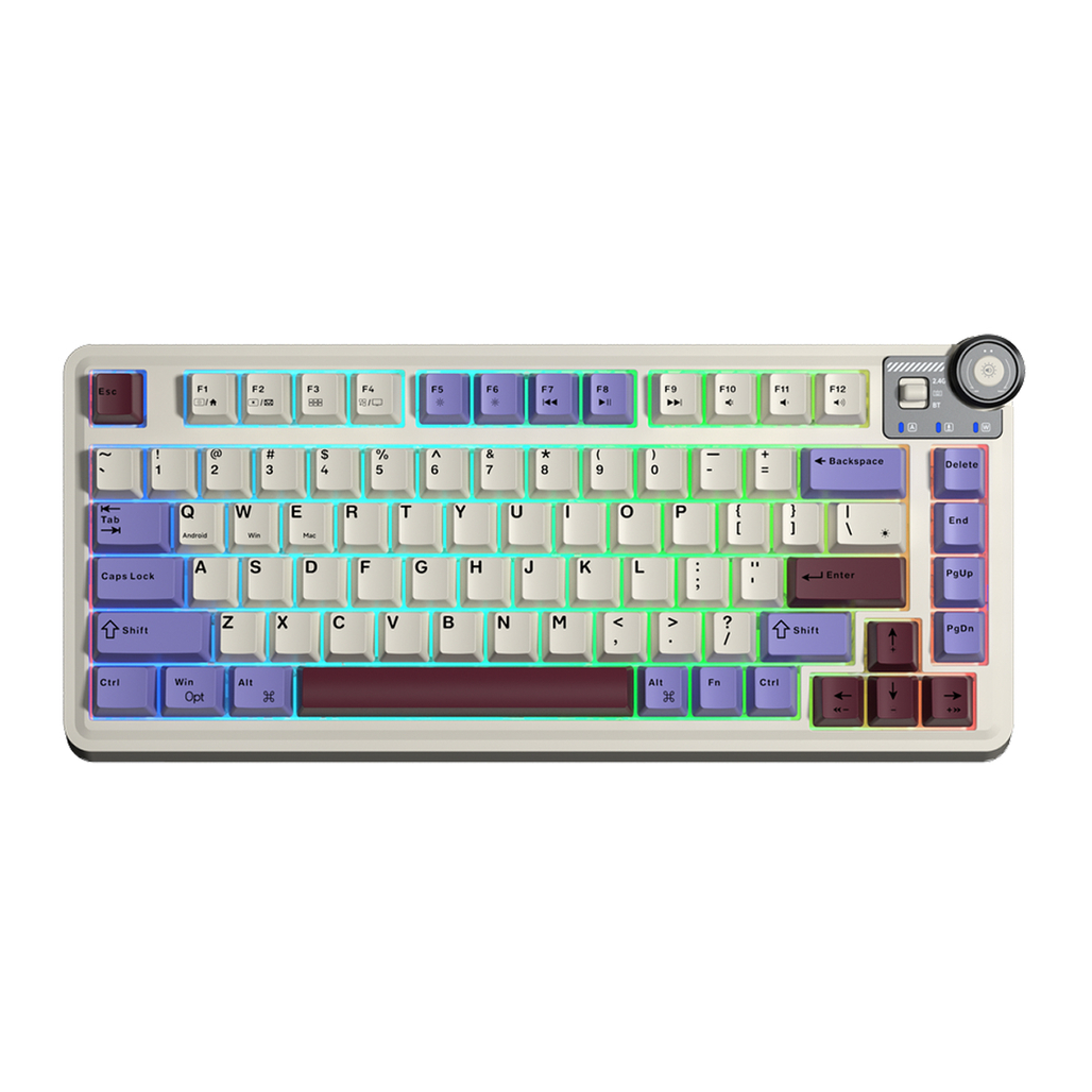 Bàn phím cơ không dây Aula AU75 be - Cũ