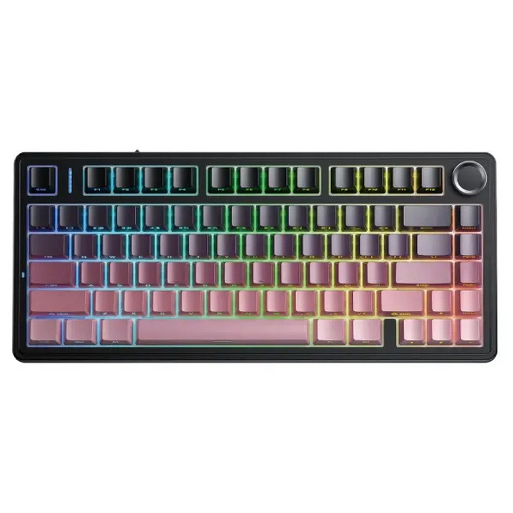 Bàn phím cơ không dây Aula F75 Đen Hồng Gradient