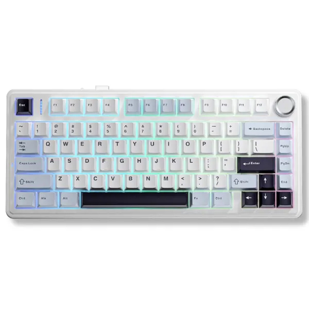 Bàn phím không dây Aula F75 Glacier Blue