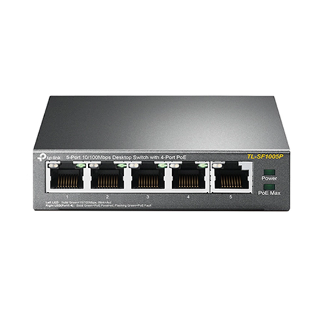 Tp - Link Tl - Sf1005P Bộ Chia Tín Hiệu Để Bàn 5 Cổng 10/100 Mbps Với 4 Cổng Poe