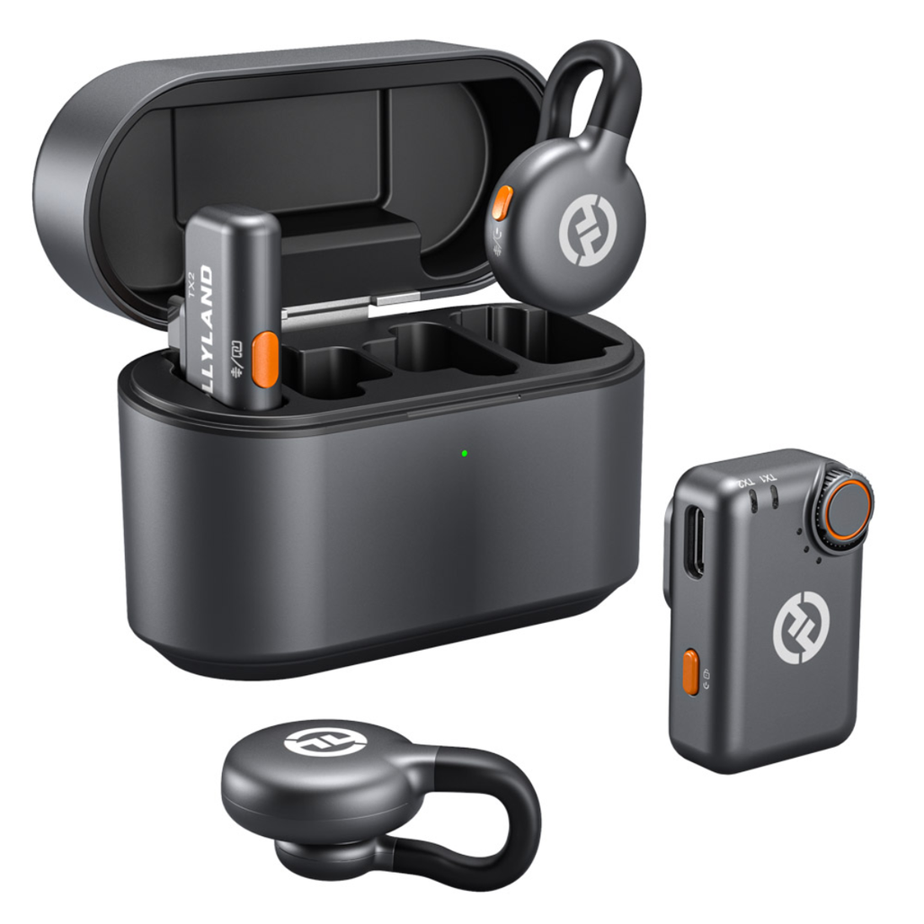 Microphone thu âm không dây hollyland lark m2s mini combo camera + usb-c rx