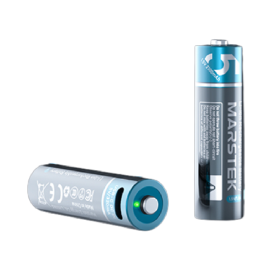 bộ pin tiểu sạc lại marstek 4 pin aa kèm cáp 4 cổng usb-c 5070c