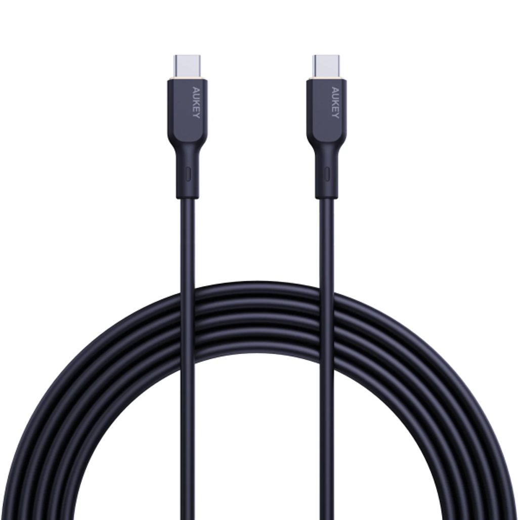 Cáp Aukey CB-SCC101 C-C silicone 100W 1m
