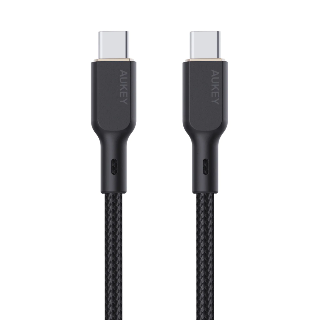 Cáp Aukey Type C to Type C dây dù 100W 1.8m CB-KCC102
