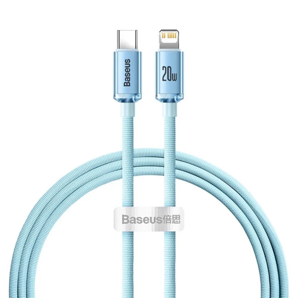 Cáp sạc nhanh Baseus Crystal USB-C to iP 20W 2m