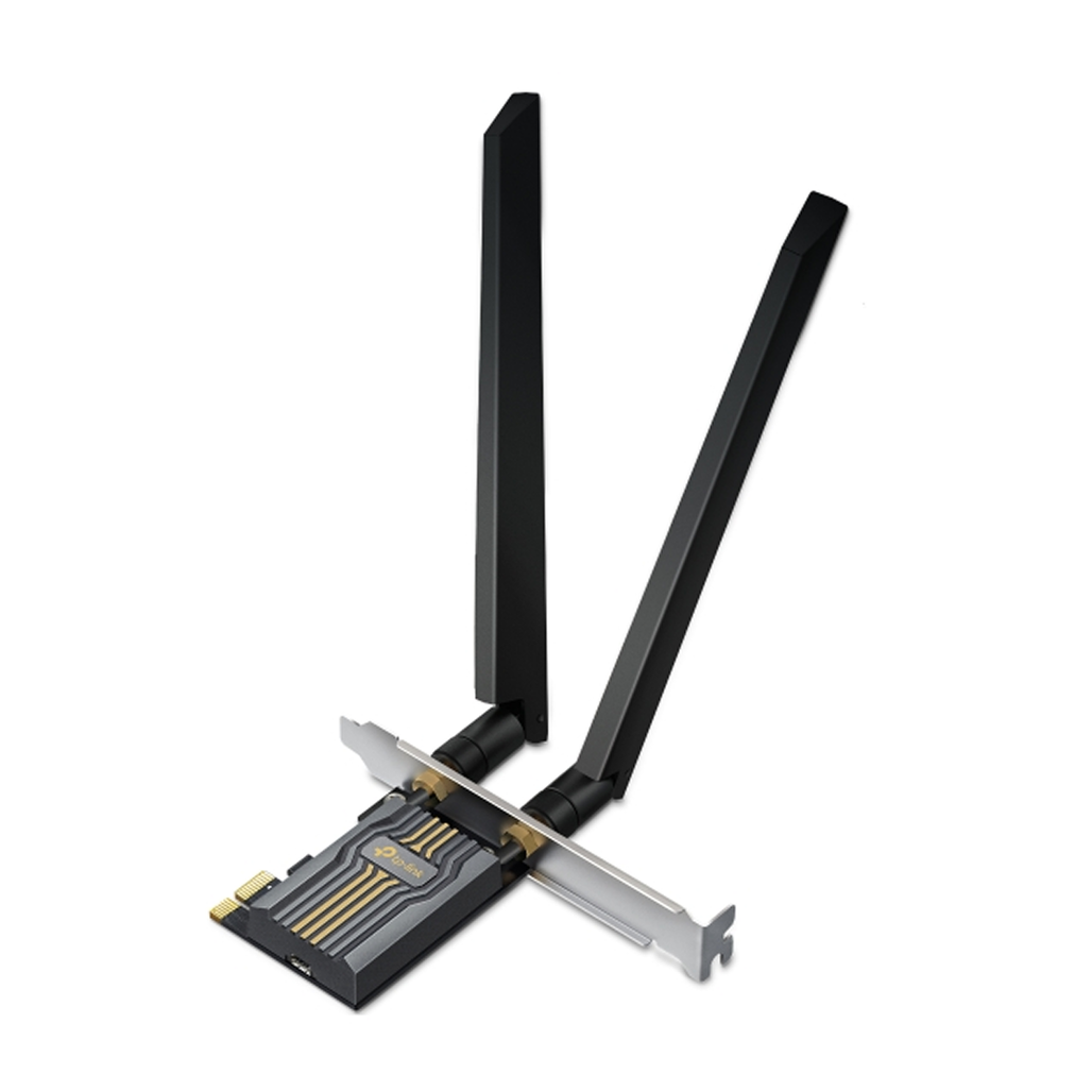 Card mạng Tp-Link PCIe Wifi 7 3 băng tần BE6500 Archer TBE400E Bluetooth