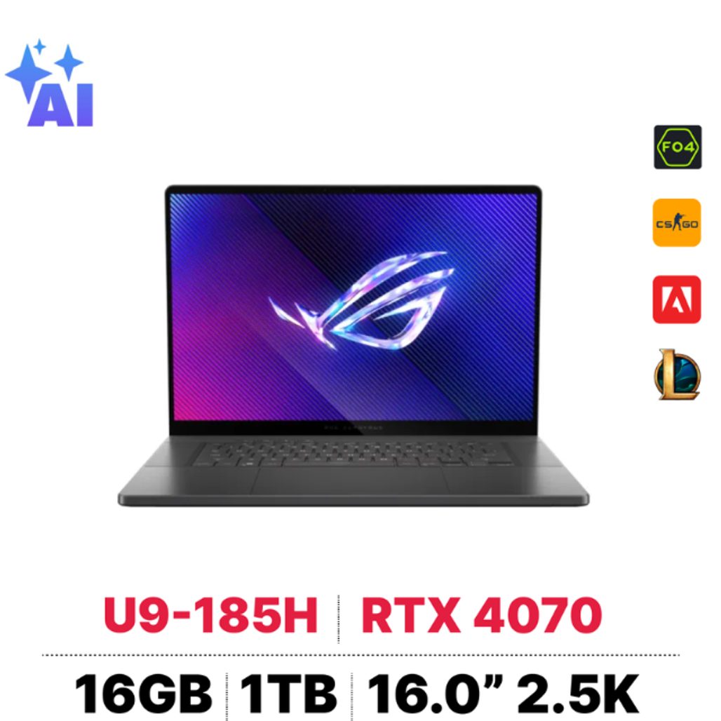 Laptop ASUS Gaming ROG ZEPHYRUS G16 GU605MI-U94070 - Cũ Đẹp