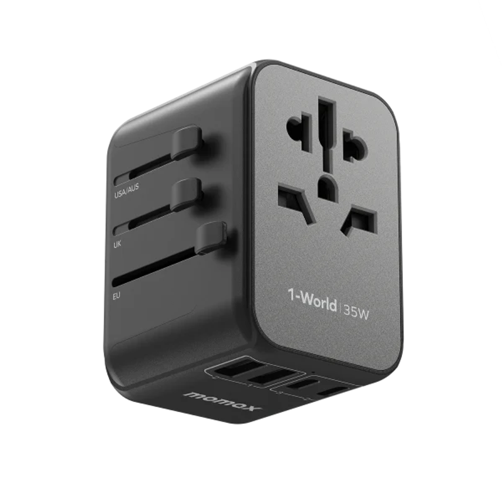 Momax 1 - World Sạc Du Lịch Pd 35W Titanium