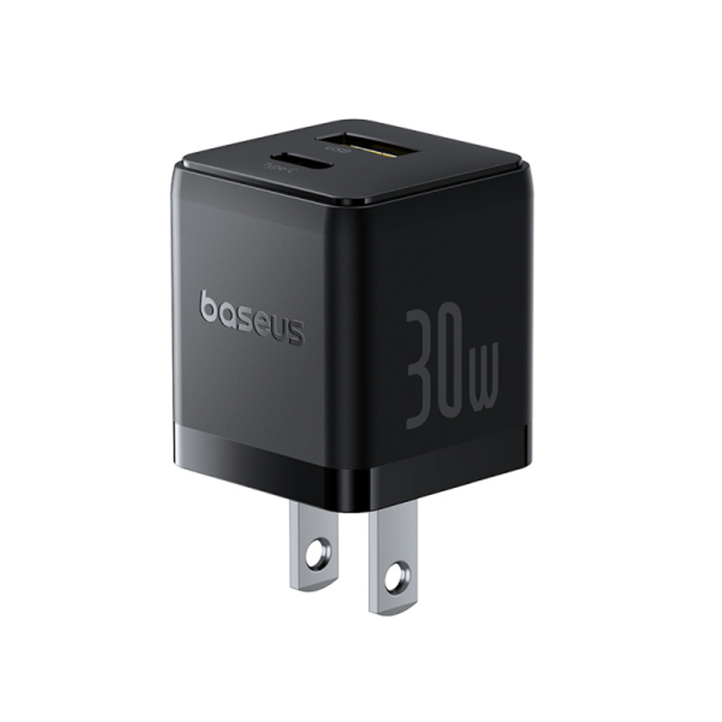 Sạc nhanh Baseus Palm 1C1A 30W US (kèm cáp mini C to C 60W dài 1m)
