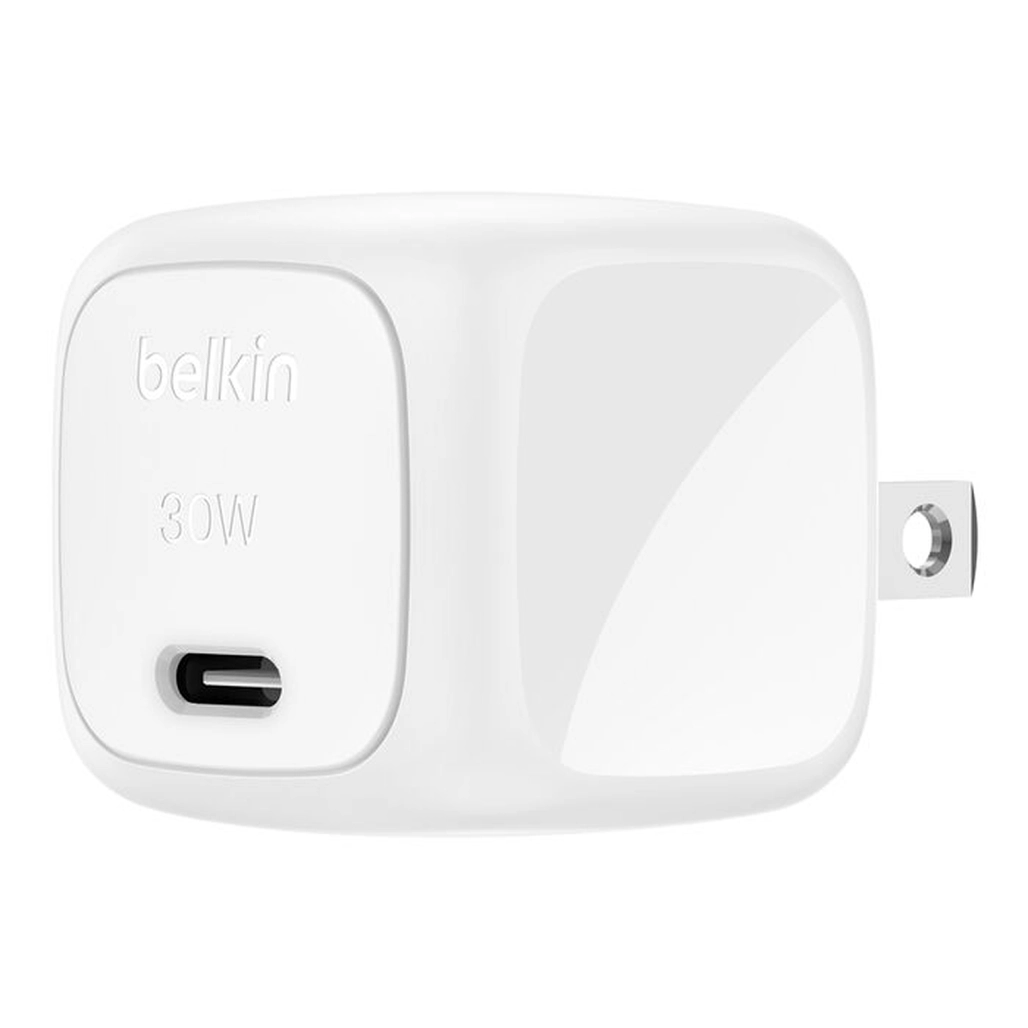 sạc nhanh belkin 30w 1 cổng usb-c pd/pps cubic wall charger